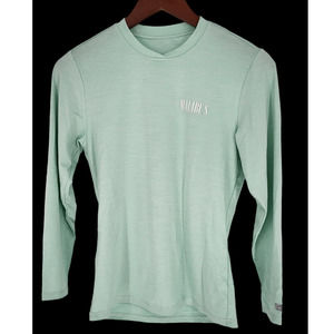 Malibu's UPF 50 Purveyors of Fine Surf Teal Mint Green Athletic Shirt Women's S